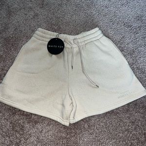 White Fox Along For The Ride Lounge Shorts - Sand